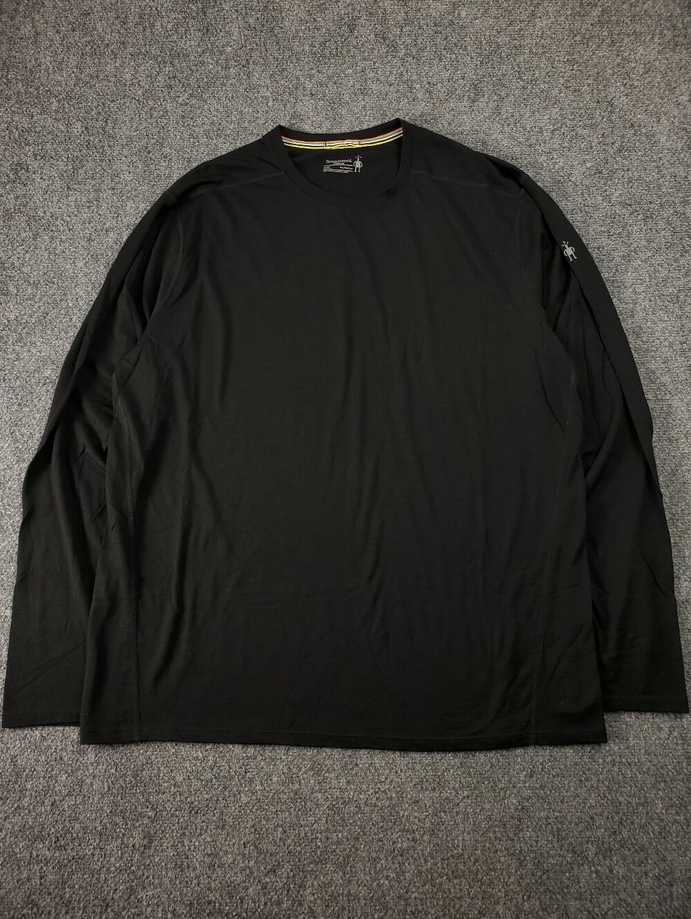 Smartwool Merino Wool 150 Base Layer Shirt 2XL Black Long Sleeve Performance